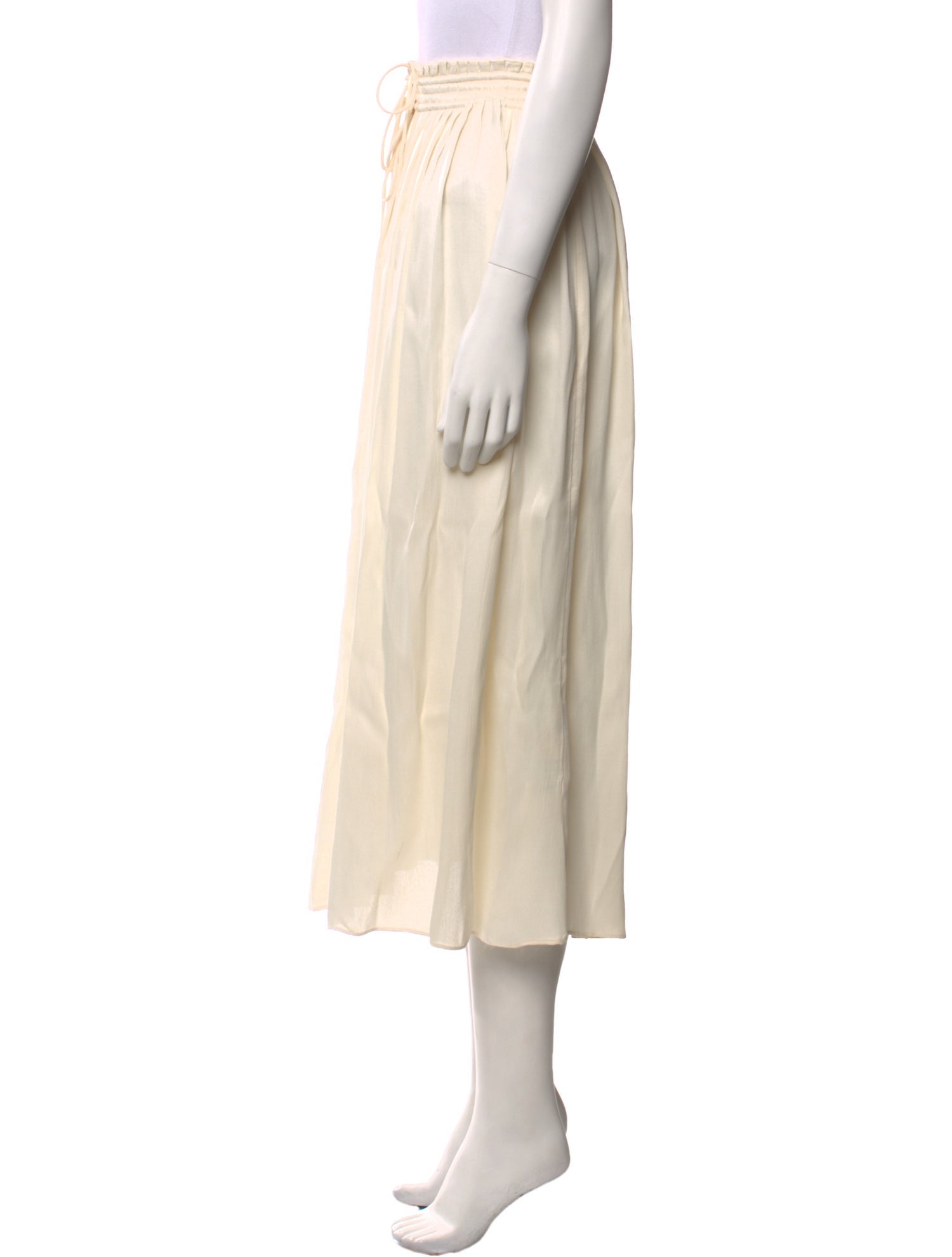 LoveShackFancy Ruffle Embellishment Midi Length Skirt