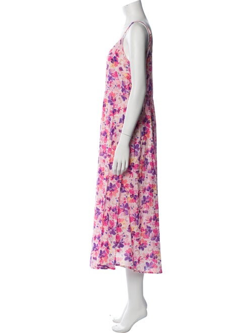 LoveShackFancy Floral Print Long Dress