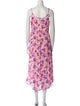 LoveShackFancy Floral Print Long Dress