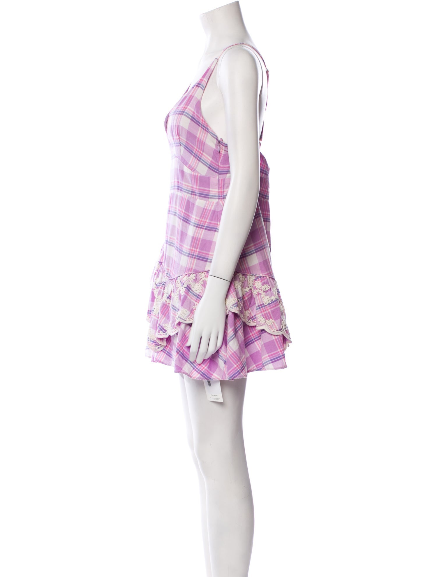 LoveShackFancy Plaid Print Long Dress w/ Tags
