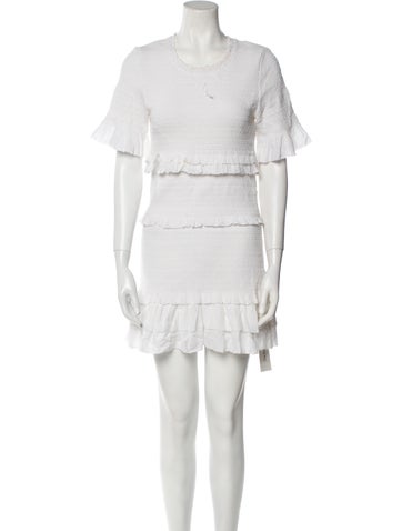 LoveShackFancy Dresses Crew Neck Mini Dress L