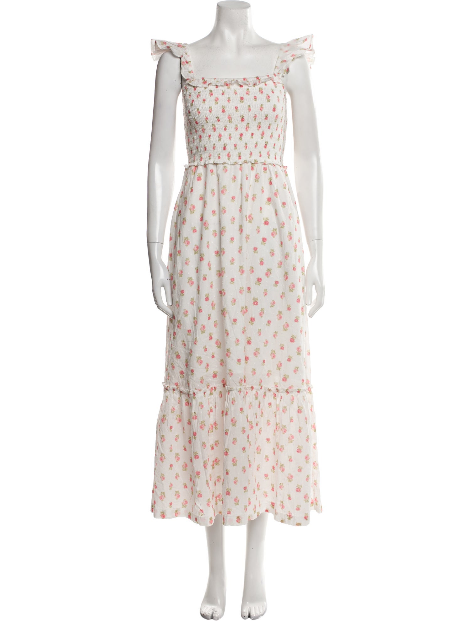 LoveShackFancy Floral Print Long Dress w/ Tags