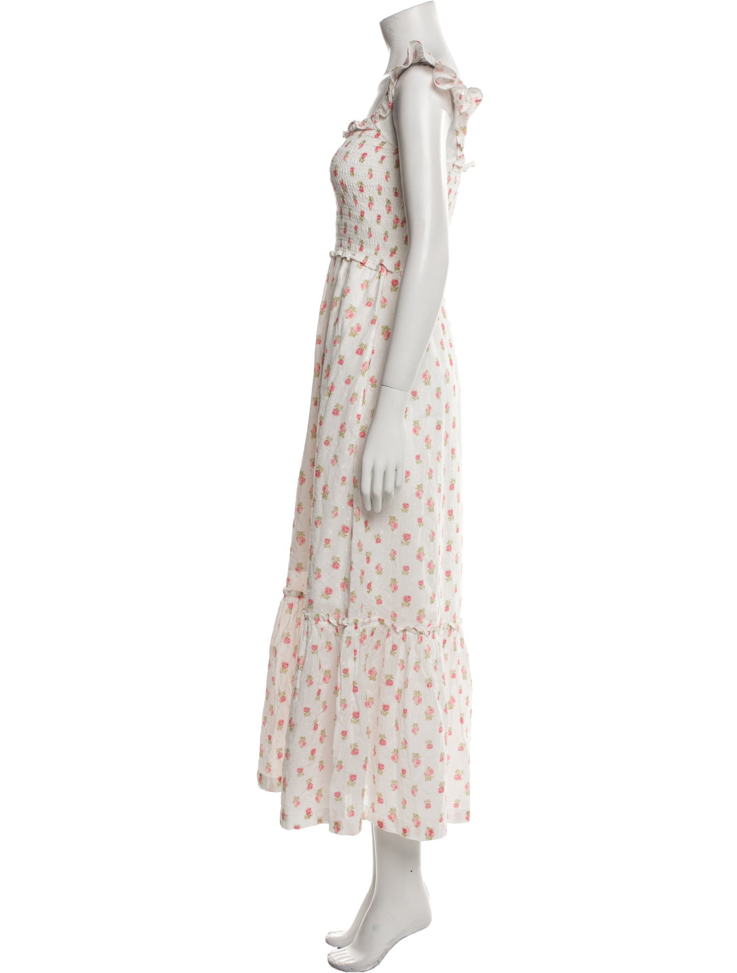 LoveShackFancy Floral Print Long Dress w/ Tags
