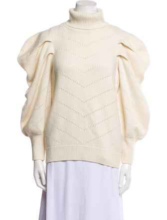 LoveShackFancy Wool Turtleneck Sweater