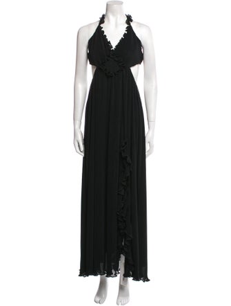 LoveShackFancy Halterneck Long Dress
