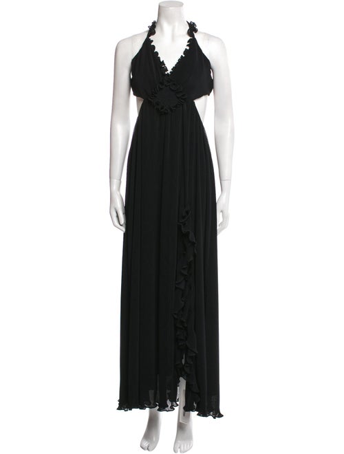 LoveShackFancy Halterneck Long Dress