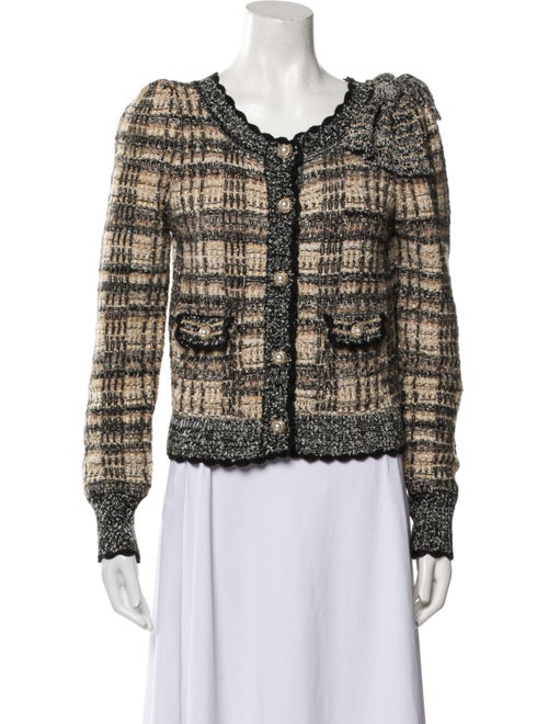 LoveShackFancy Nylon Tweed Pattern Jacket