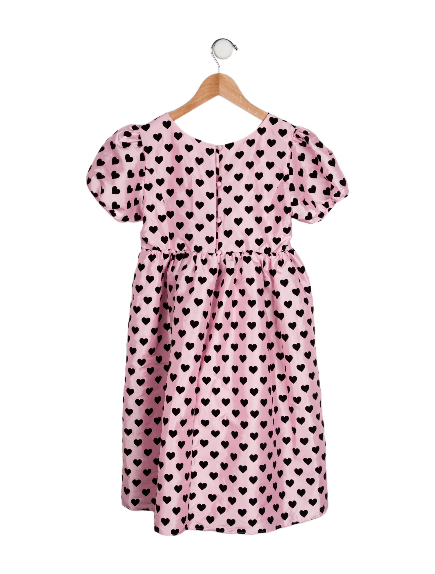 LoveShackFancy Girls Heart Pattern Dress