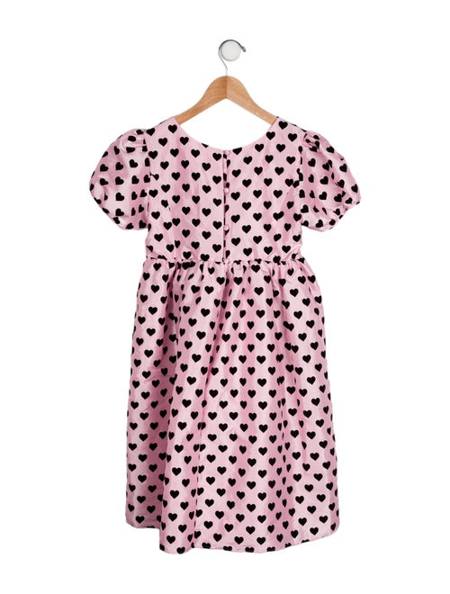 LoveShackFancy Girls Heart Pattern Dress