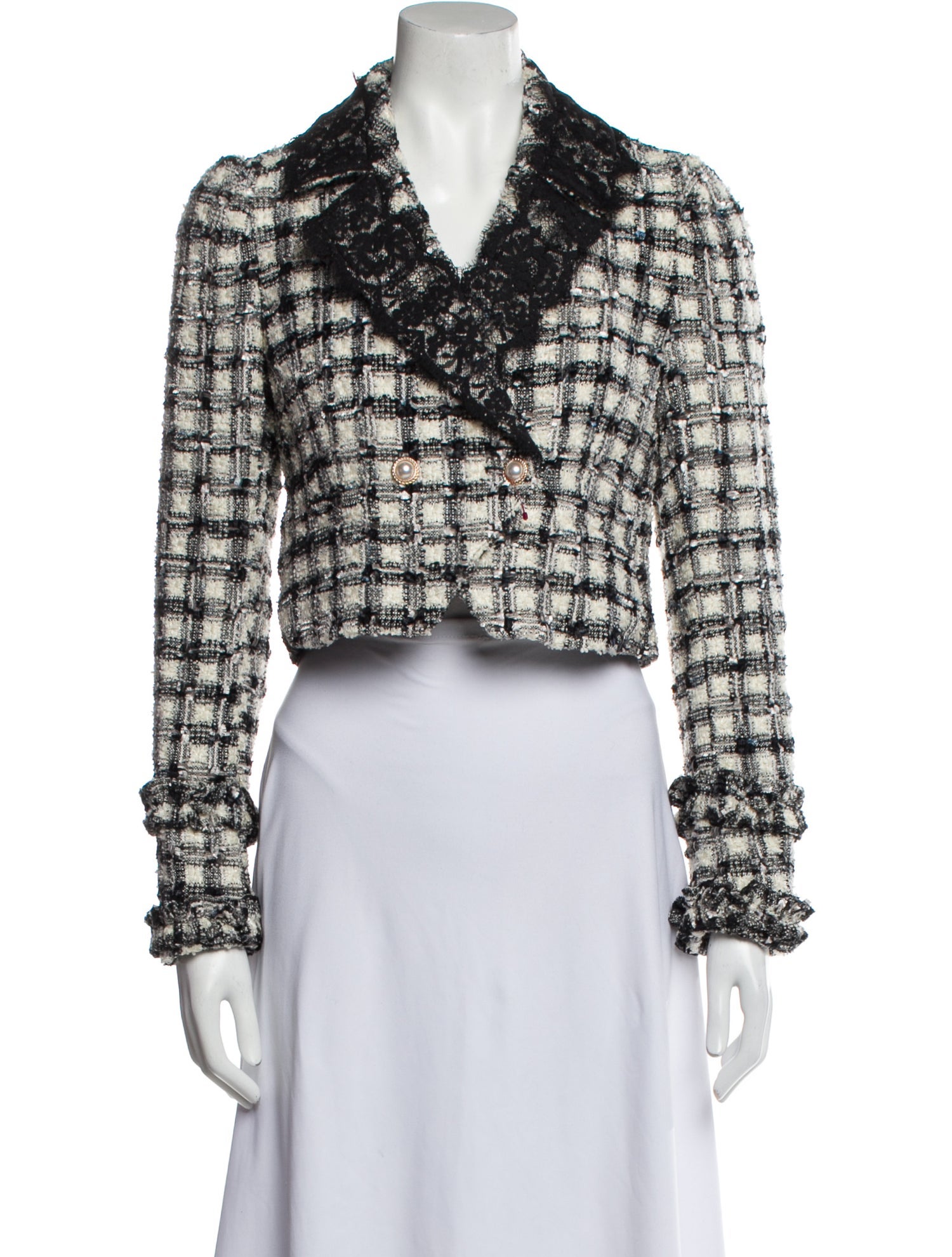 LoveShackFancy Tweed Pattern Blazer w/ Tags