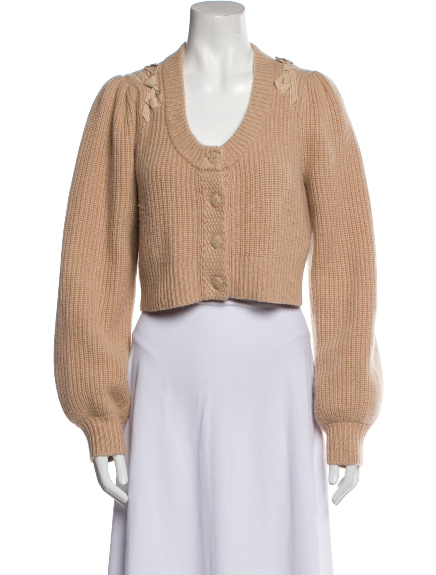 LoveShackFancy Cashmere Scoop Neck Sweater