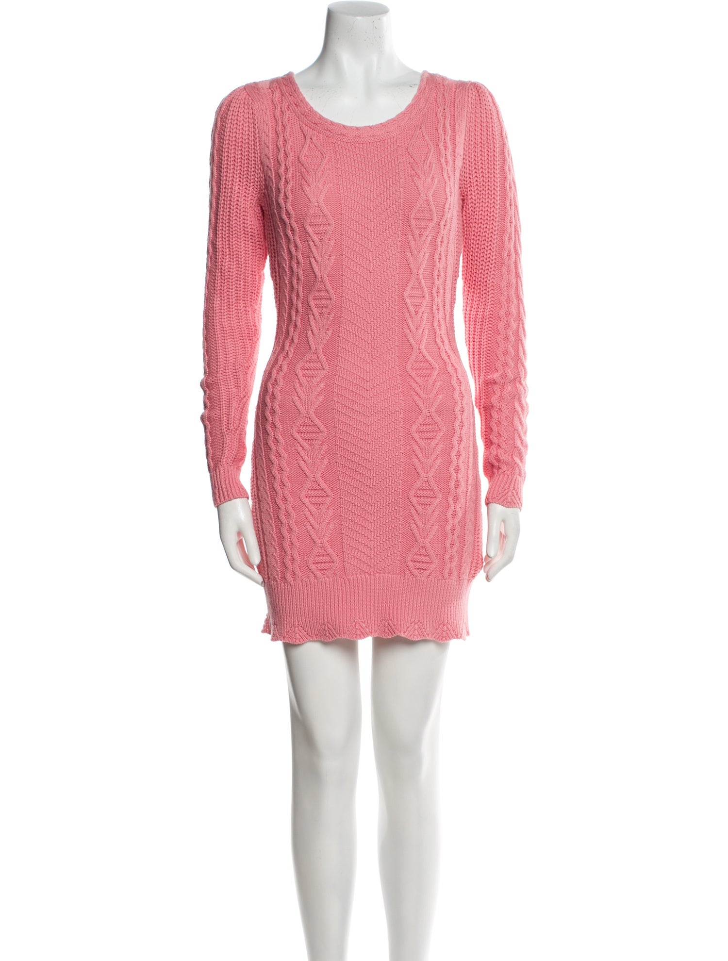 LoveShackFancy Scoop Neck Mini Dress