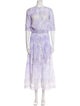 LoveShackFancy Tie-Dye Print Long Dress
