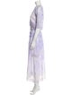 LoveShackFancy Tie-Dye Print Long Dress