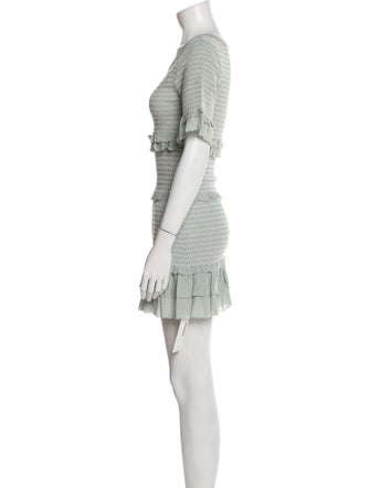 LoveShackFancy Striped Mini Dress