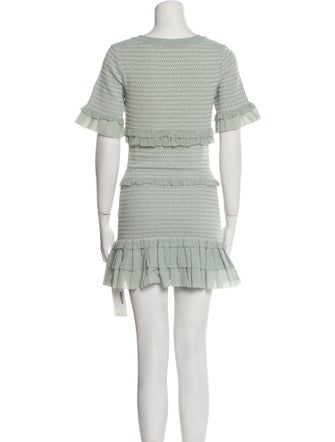 LoveShackFancy Striped Mini Dress