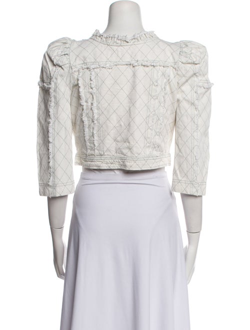 LoveShackFancy Tweed Pattern Evening Jacket