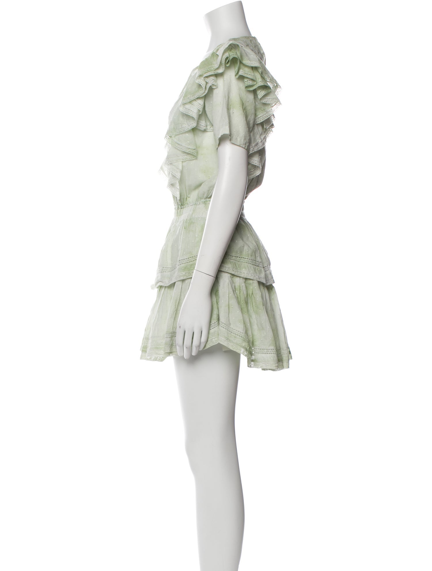 LoveShackFancy Scoop Neck Mini Dress