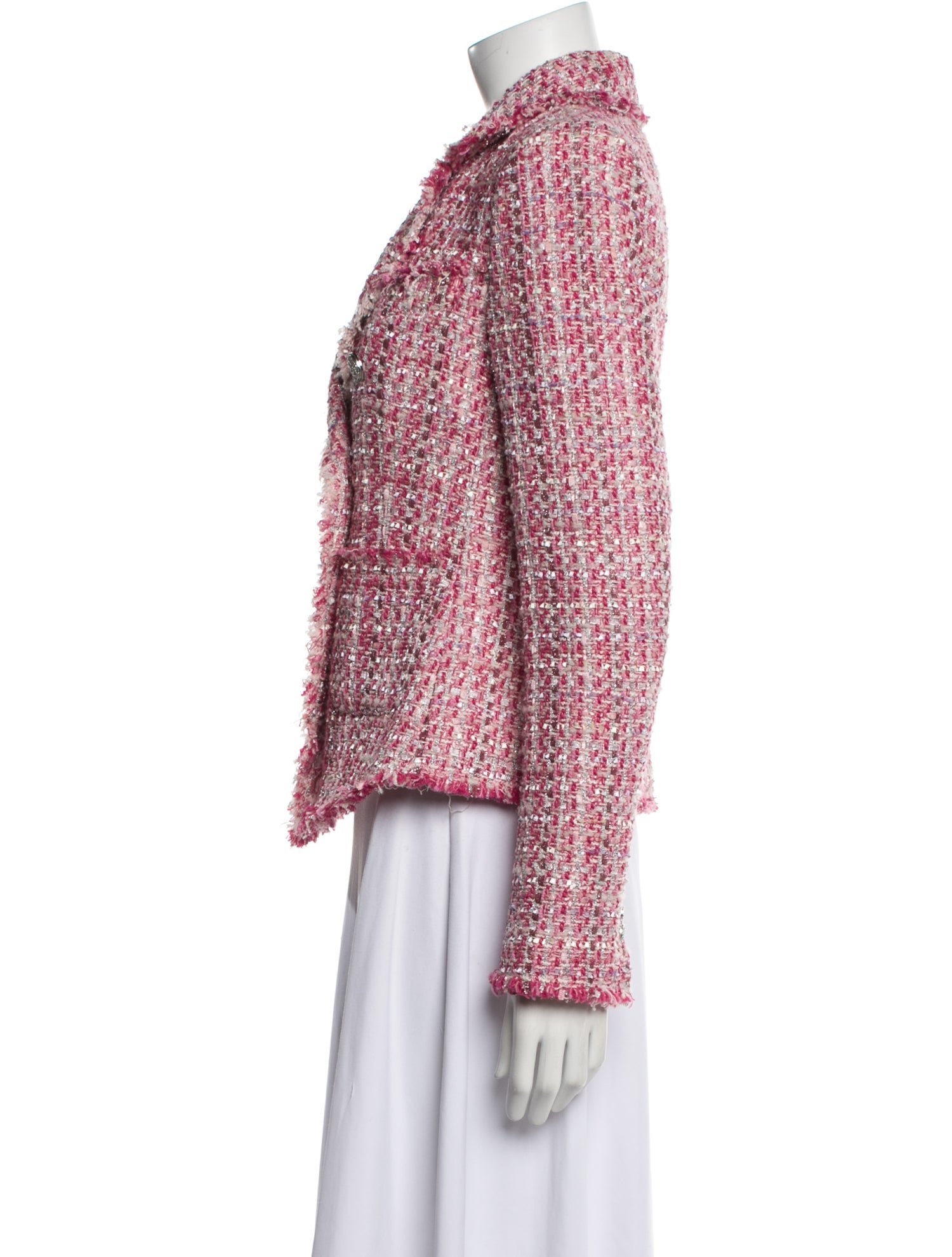 LoveShackFancy Tweed Pattern Blazer