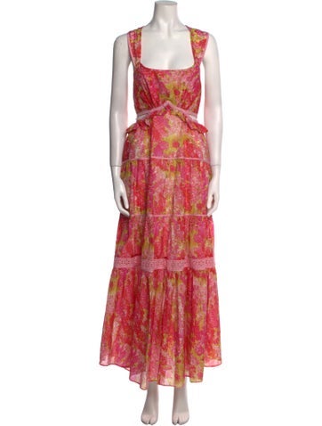 LoveShackFancy Dresses Printed Long Dress XS