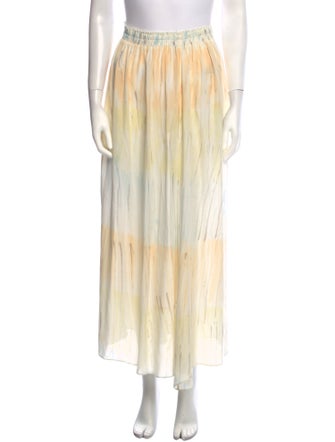 LoveShackFancy Silk Long Skirt