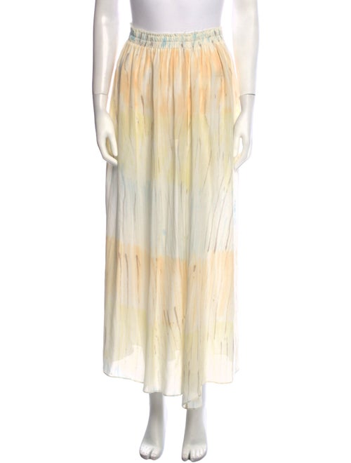 LoveShackFancy Silk Long Skirt