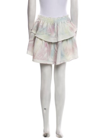 LoveShackFancy Printed Mini Skirt