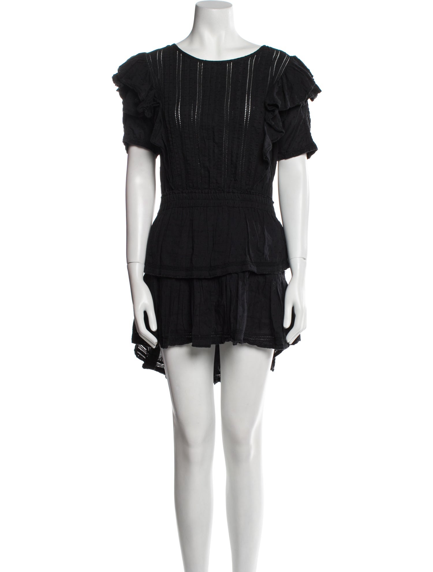 LoveShackFancy Scoop Neck Mini Dress
