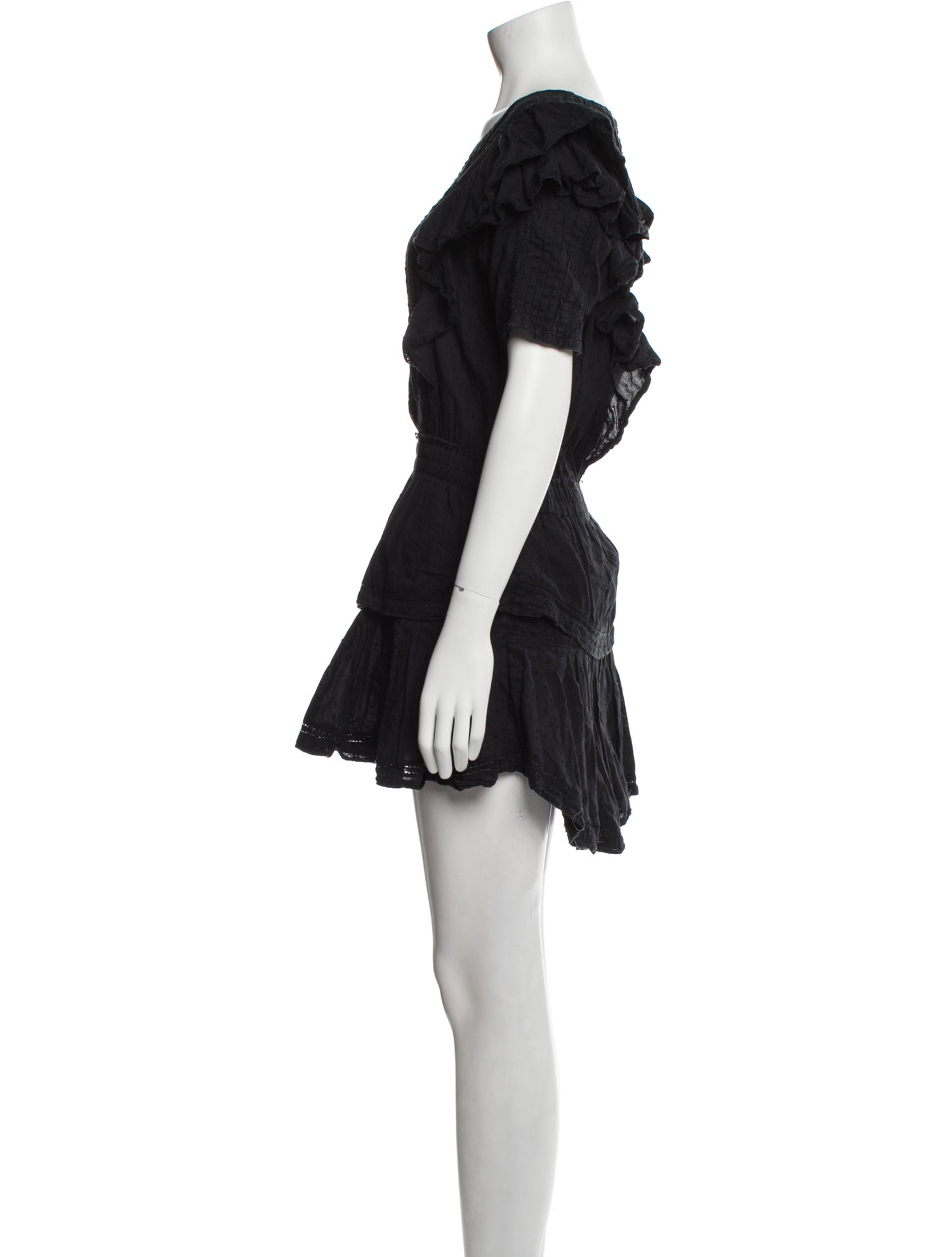 LoveShackFancy Scoop Neck Mini Dress