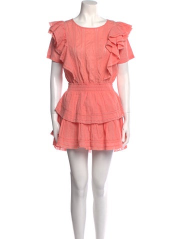 LoveShackFancy Dresses Scoop Neck Mini Dress XS