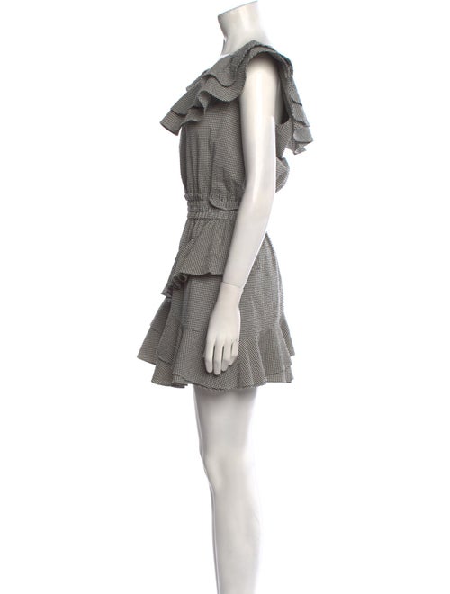 LoveShackFancy Houndstooth Print Mini Dress