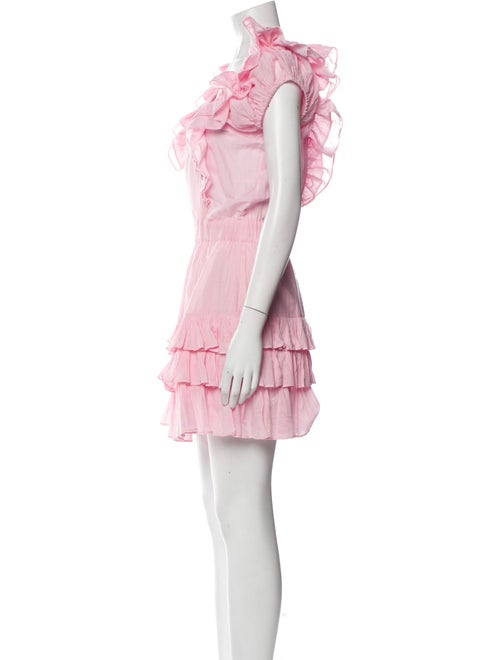 LoveShackFancy Square Neckline Mini Dress