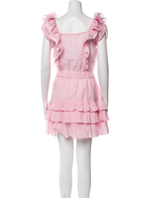 LoveShackFancy Square Neckline Mini Dress