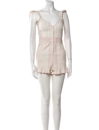 LoveShackFancy V-Neck Romper