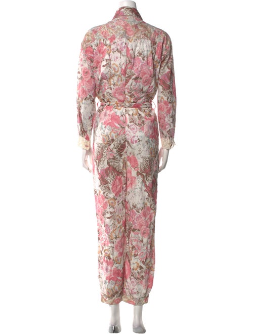 LoveShackFancy Floral Print Jumpsuit