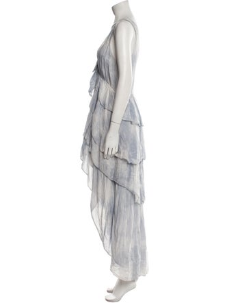 LoveShackFancy V-Neck Mini Dress