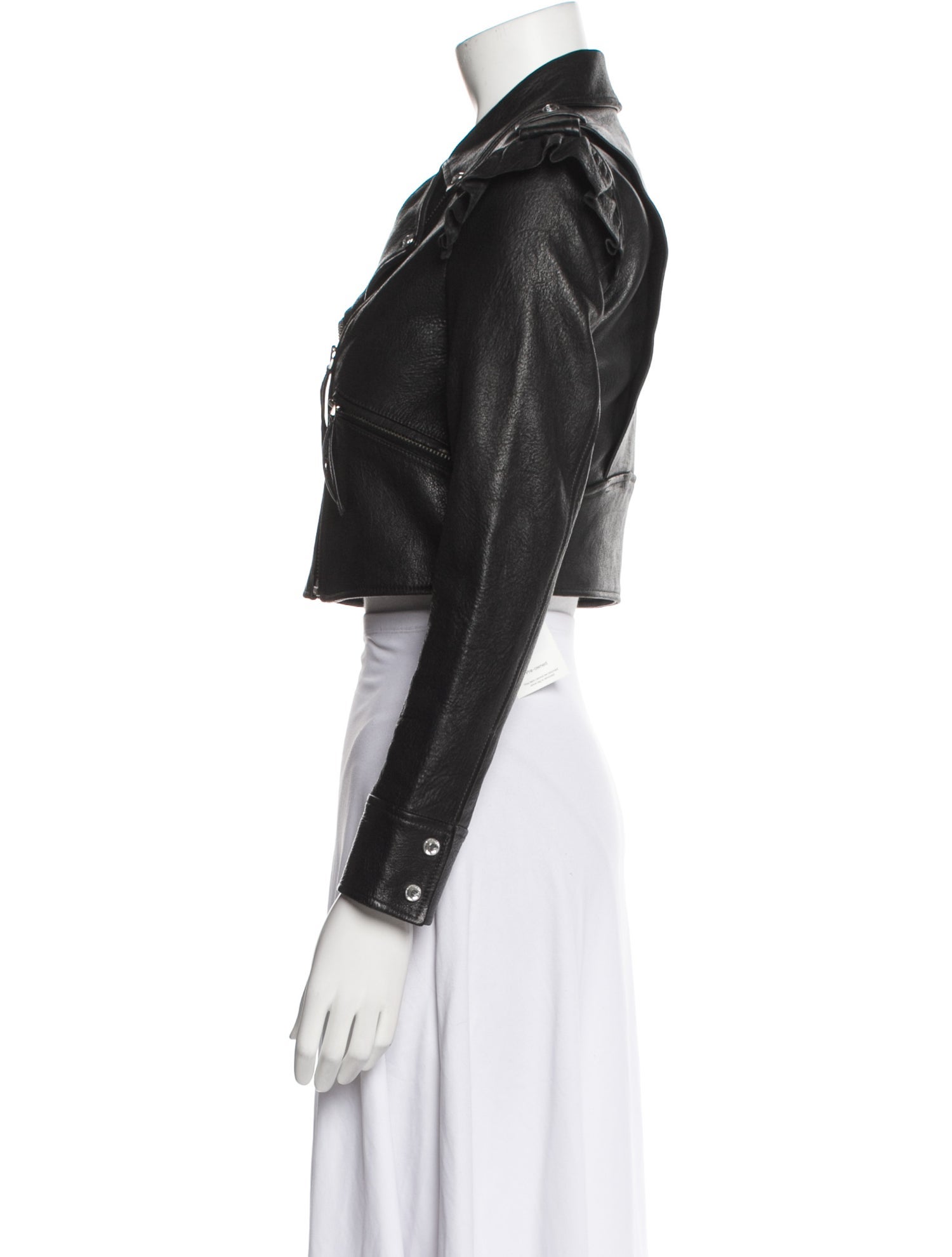 LoveShackFancy Leather Biker Jacket