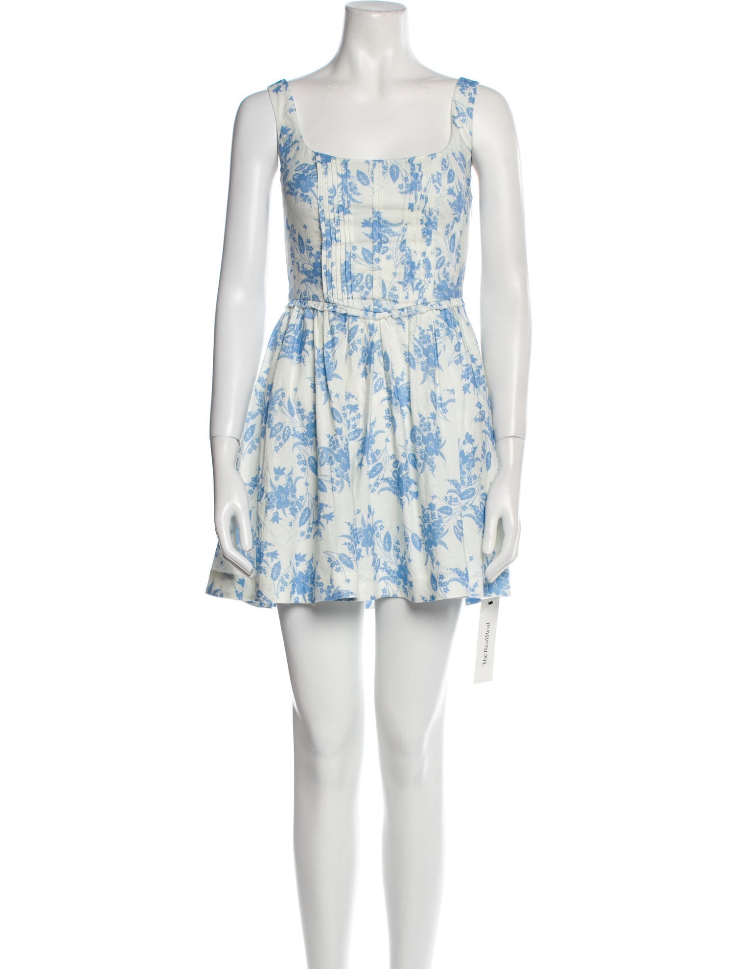 LoveShackFancy Linen Mini Dress