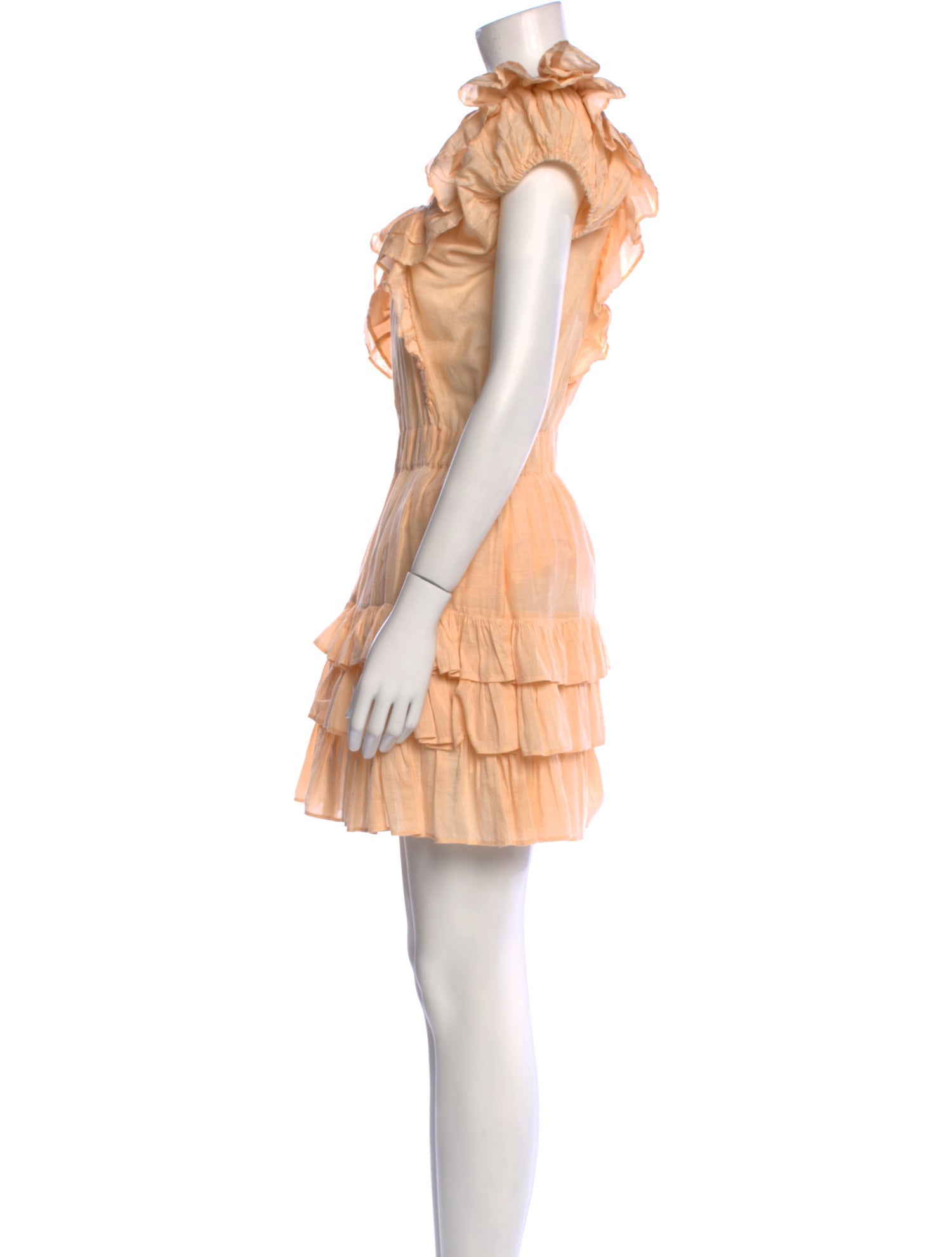 LoveShackFancy Square Neckline Mini Dress