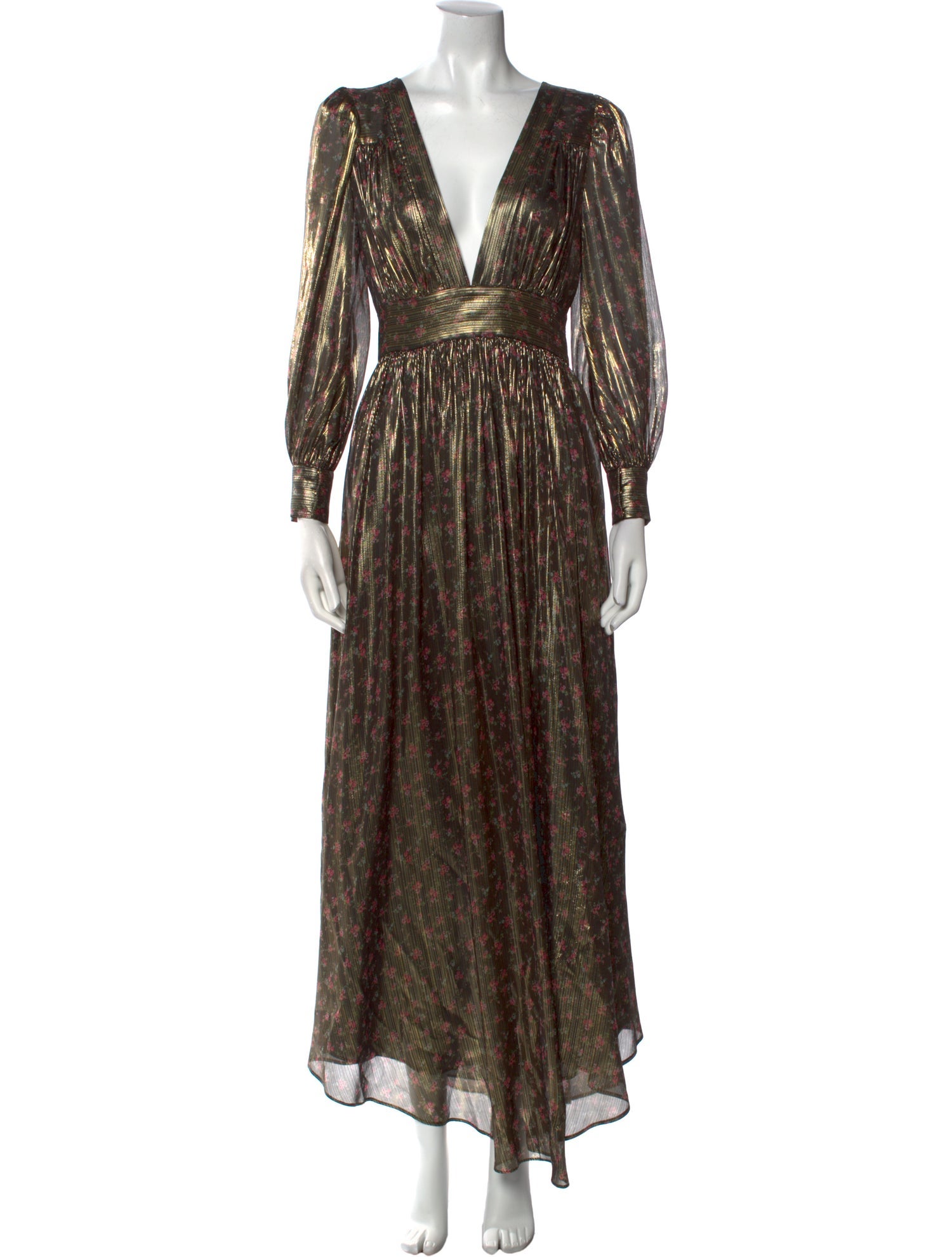 LoveShackFancy Silk Long Dress