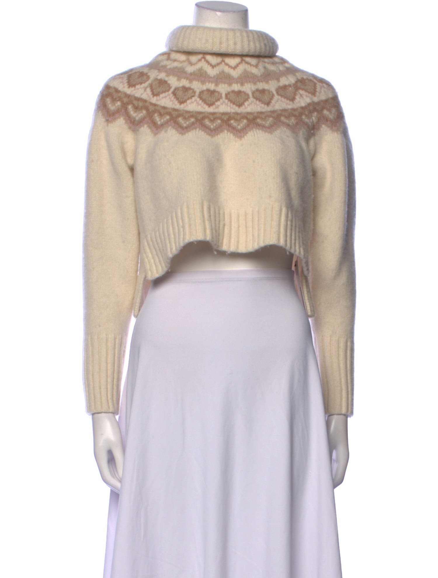 LoveShackFancy Merino Wool Printed Sweater