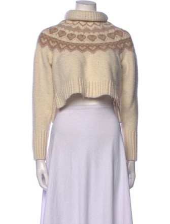 LoveShackFancy Merino Wool Printed Sweater