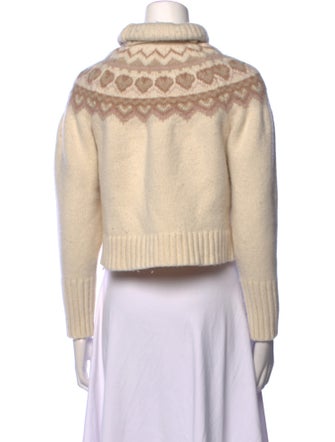 LoveShackFancy Merino Wool Printed Sweater