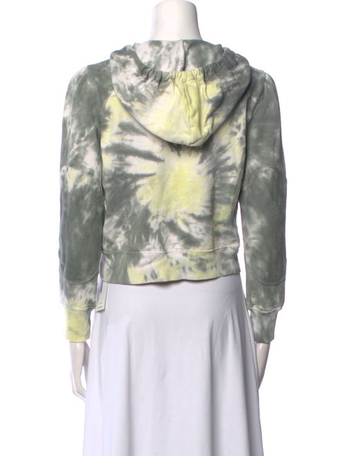 LoveShackFancy Tie-Dye Print V-Neck Crop Top