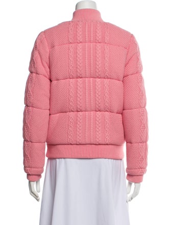 LoveShackFancy Tweed Pattern Faux Fur Jacket