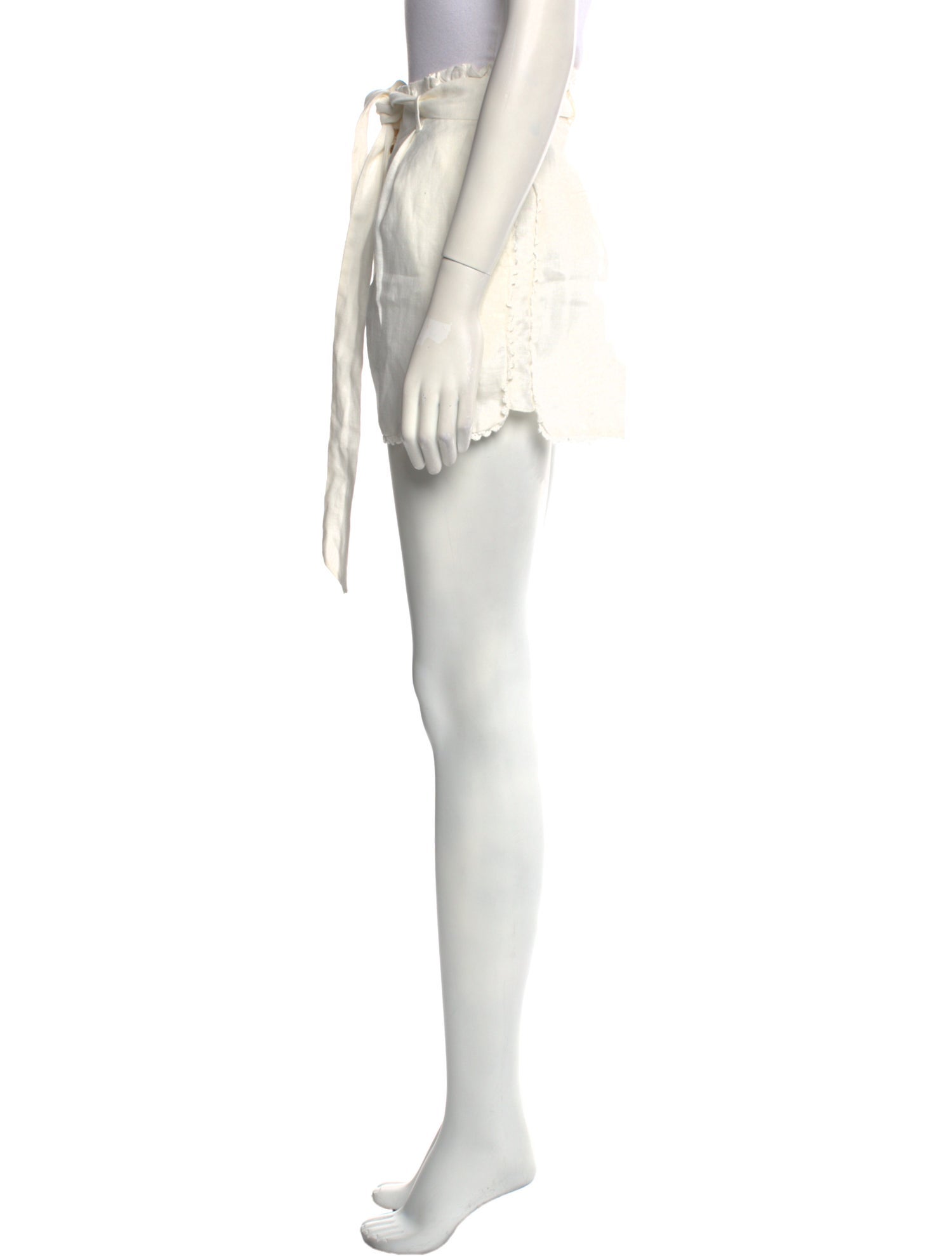 LoveShackFancy Linen Mini Shorts