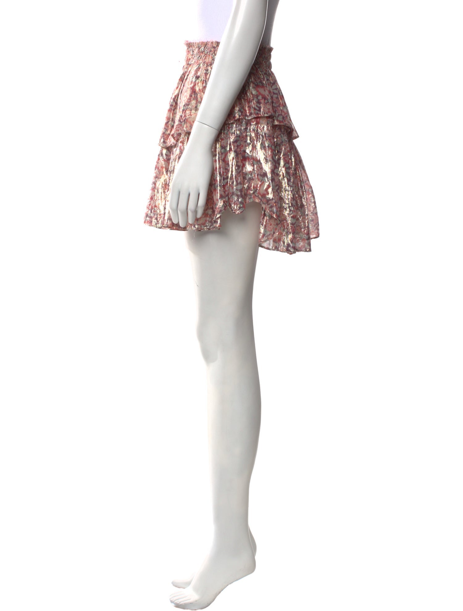 LoveShackFancy Silk Mini Skirt