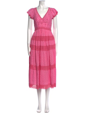 LoveShackFancy Dresses V-Neck Long Dress 00 | XXS