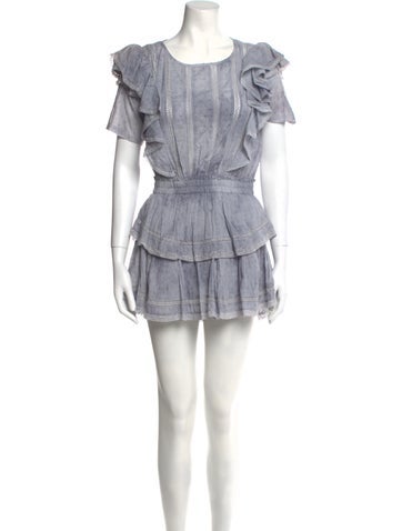 LoveShackFancy Dresses Scoop Neck Mini Dress Petite