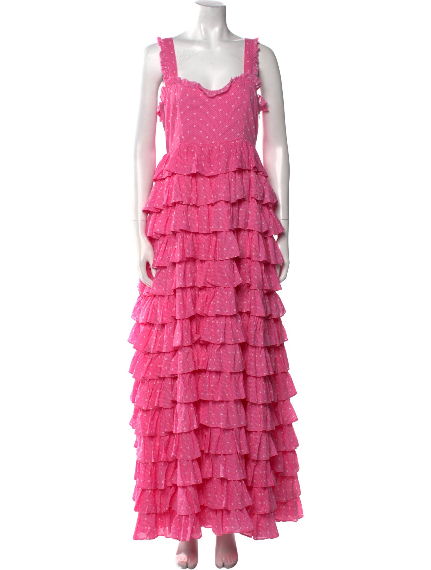 LoveShackFancy Printed Long Dress